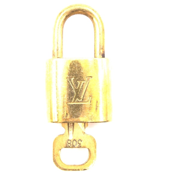 Louis Vuitton Accessories - Lock Keepall Speedy Alma Brass and Key Set #308 Louis Vuitton Accessories - Lock Keepall Speedy Alma Brass and Key Set #308